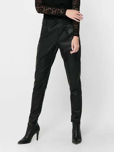 

Only брюки из искусственной кожи "ONLPOPTRASH EASY COATED PANT PNT NOOS", черный