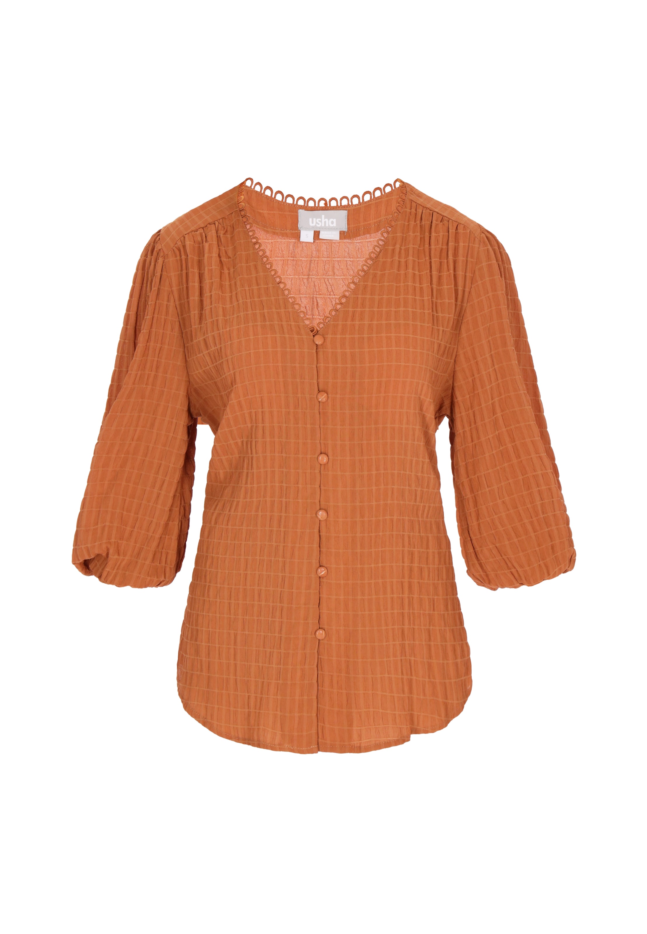 

Usha Блуза 'Casual' в цвете Camel, светло-бежевая