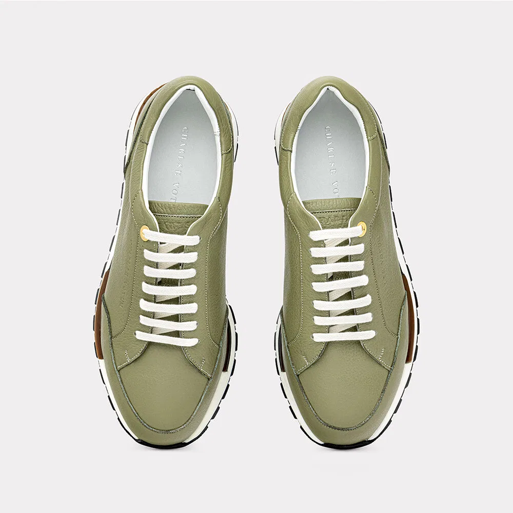Мужские низкие кроссовки Athletic Runner II зелёные от Charlse Votum — фото 2
