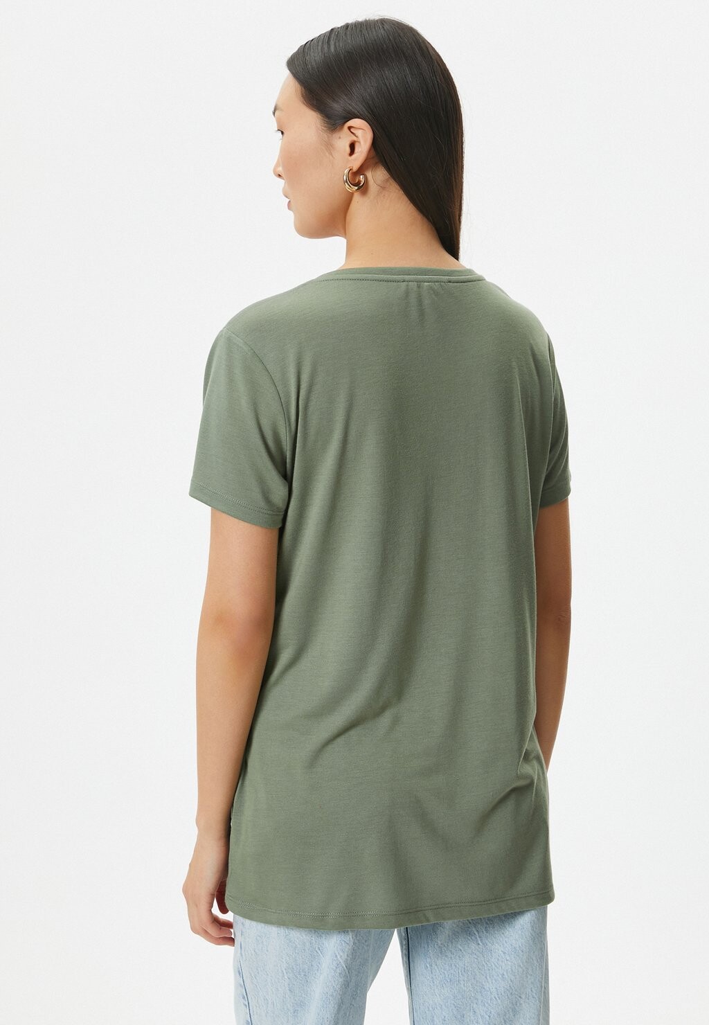 

Футболка с принтом CREW NECK SHORT SLEEVE Koton, хаки