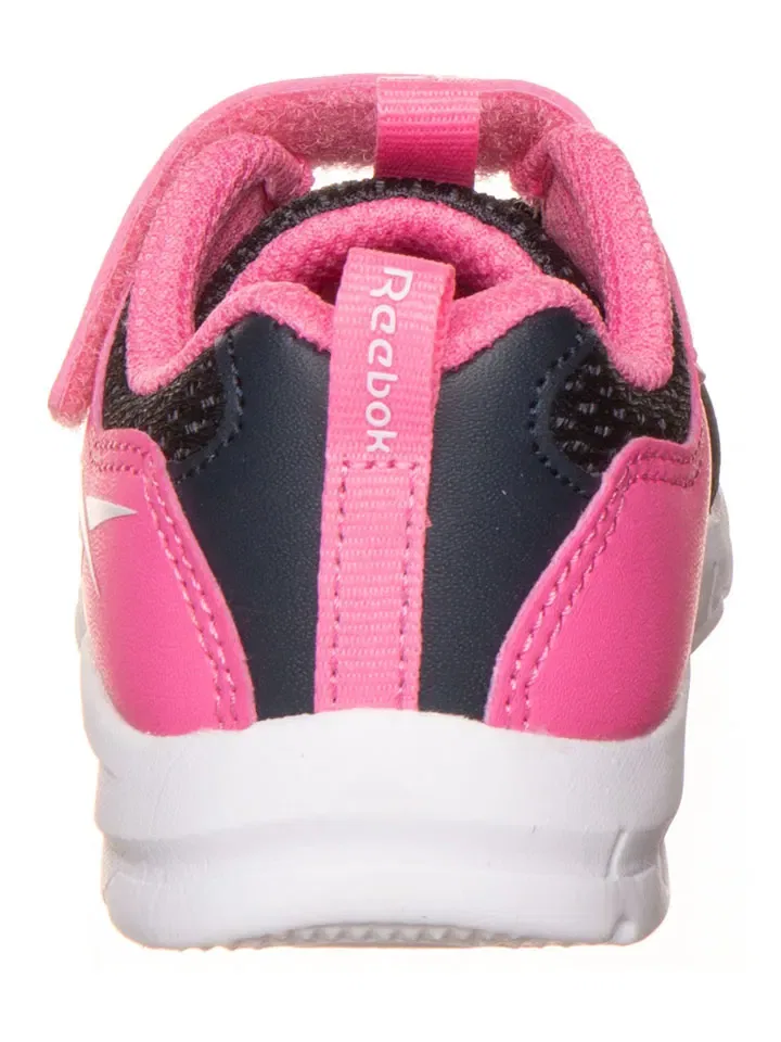 Кроссовки низкие с быстрой шнуровкой Reebok, темно-синий/розовый — фото 3