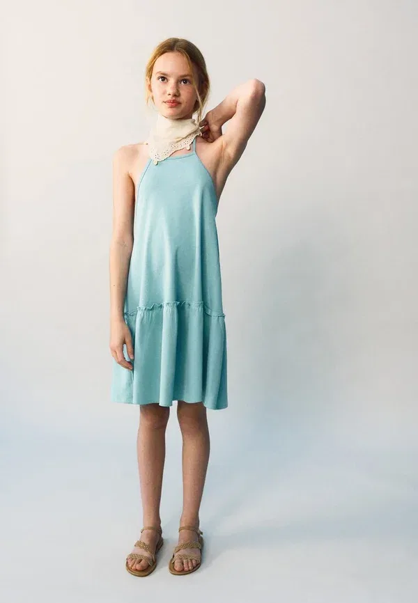 Платье детское Mango Kids, голубой