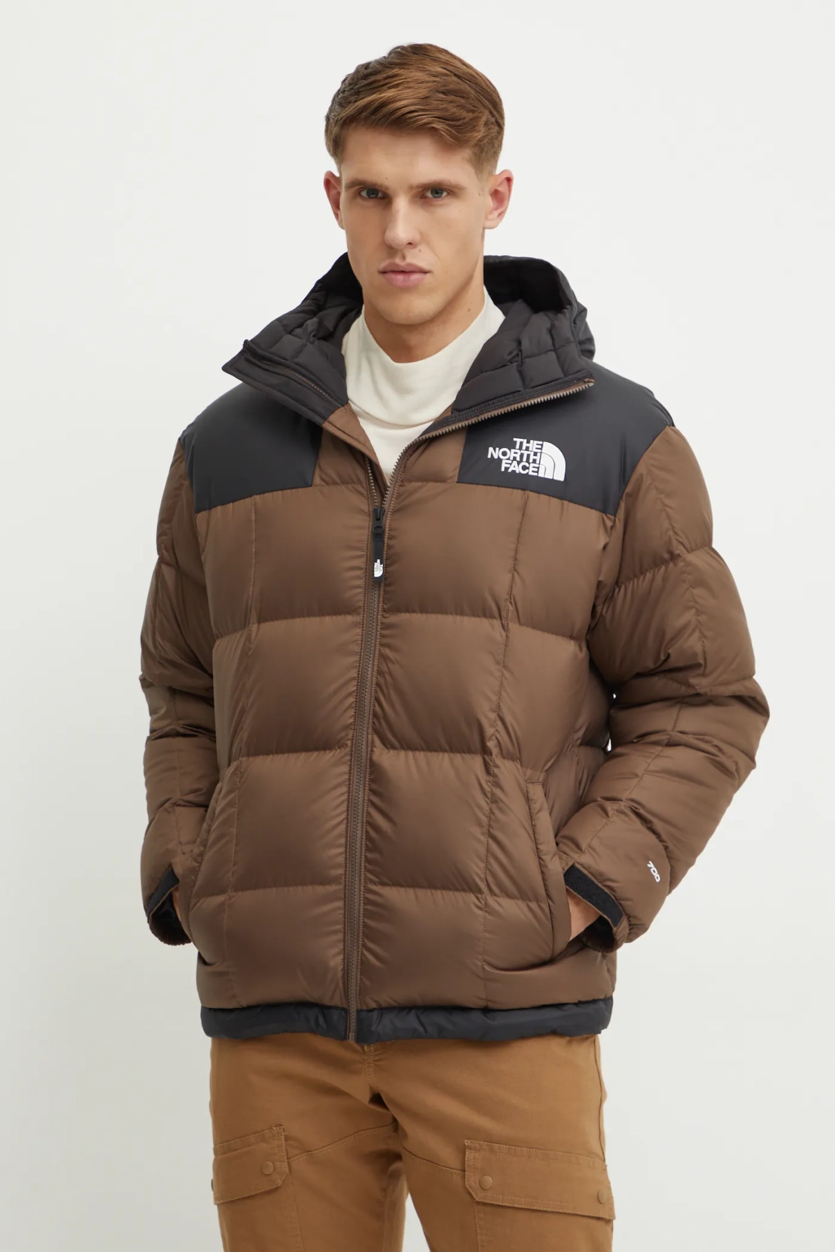 

Пуховик Лхоцзе The North Face, коричневый
