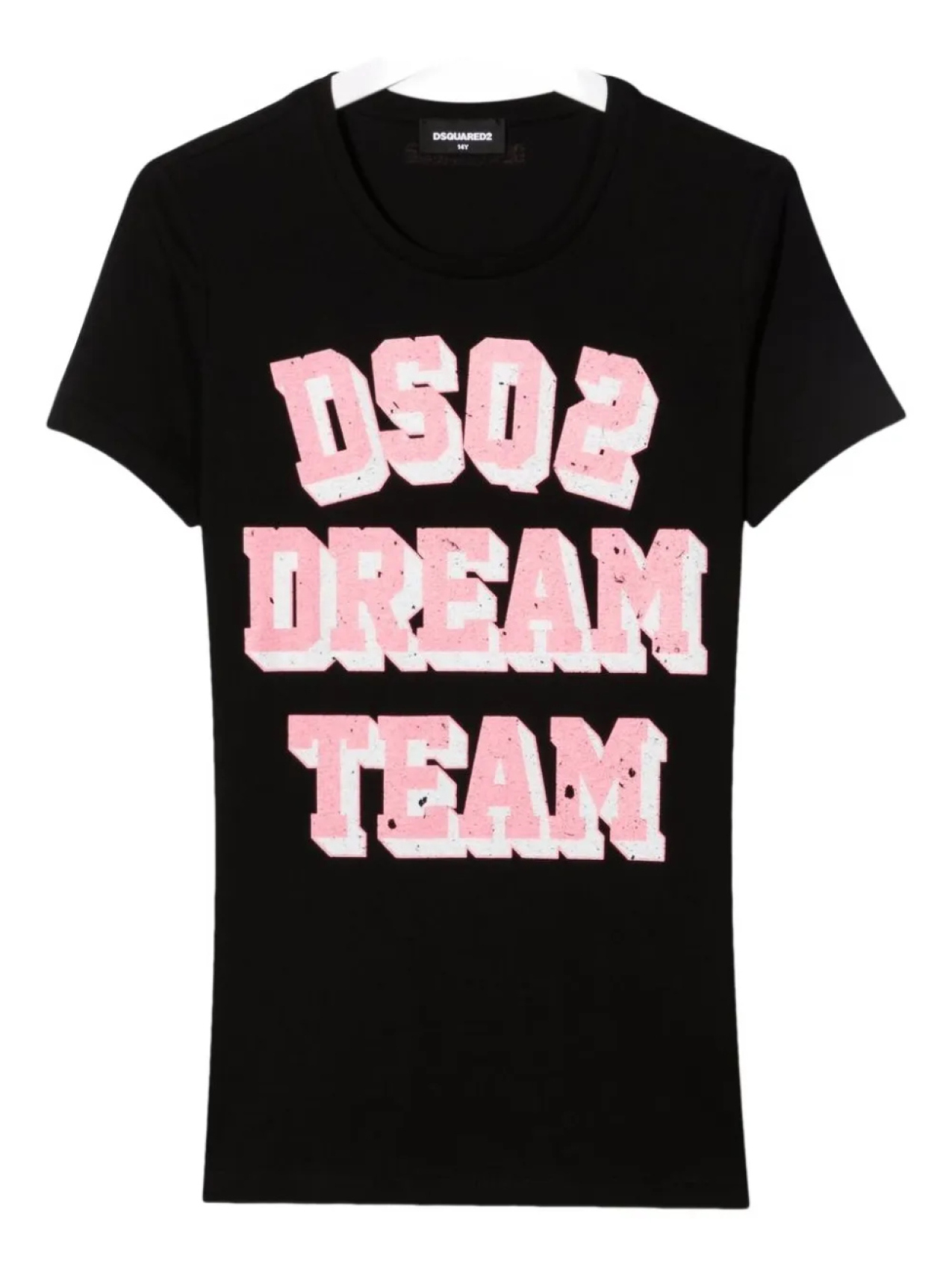 

Футболка DSQUARED2 KIDS из хлопка с графическим принтом, черный
