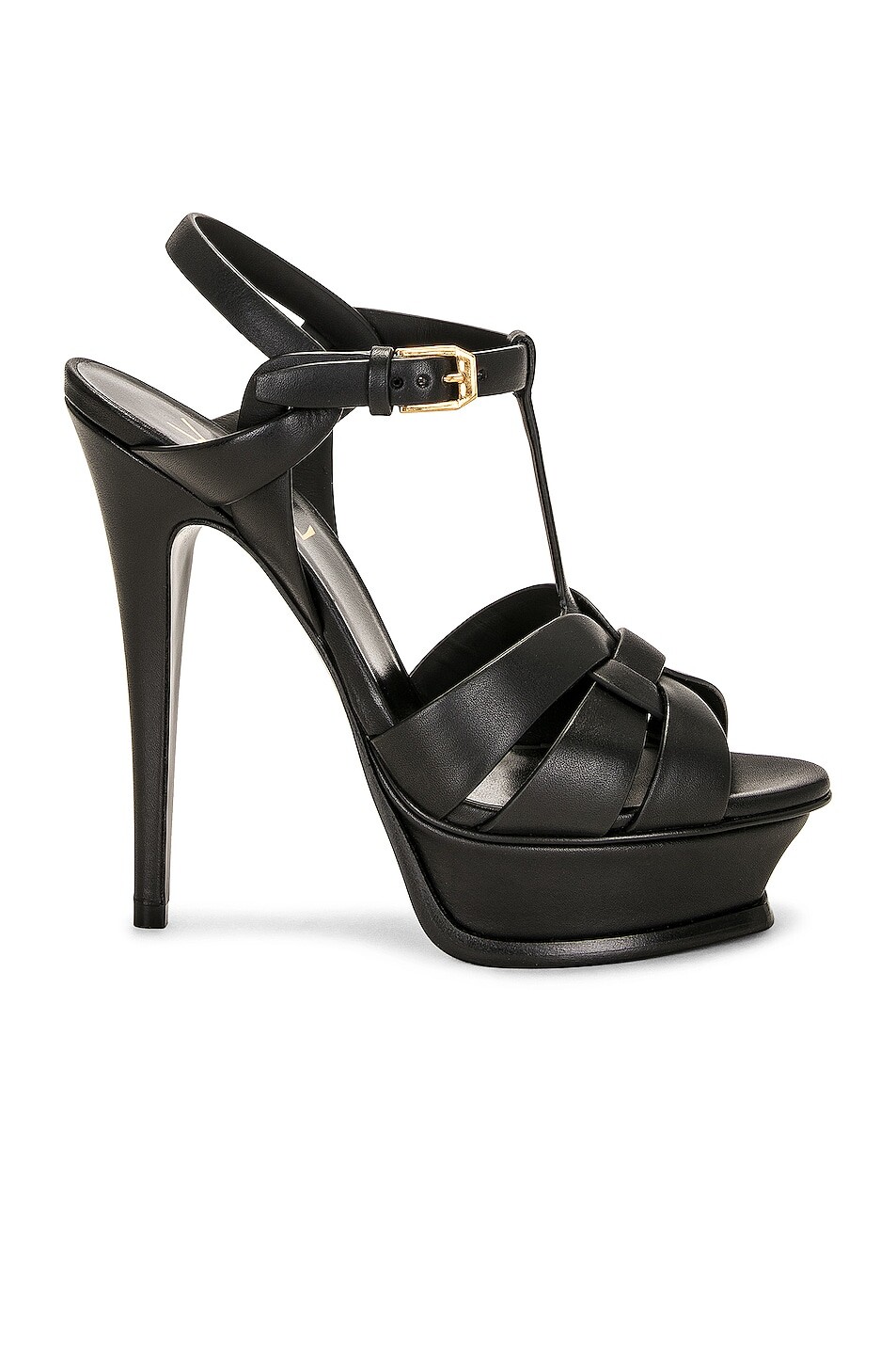 

Сандалии Saint Laurent Tribute Platform, неро