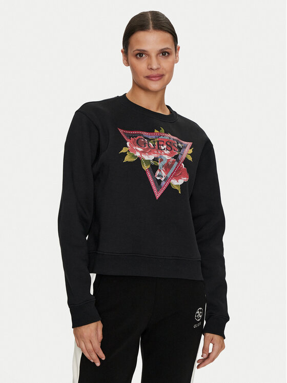 

Свитшот regular fit W4YQ26 K9Z21 Guess, черный