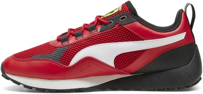 Мужские кроссовки PUMA Scuderia Ferrari Speedfusion 2.0 на шнуровке- повседневные, красные — фото 3