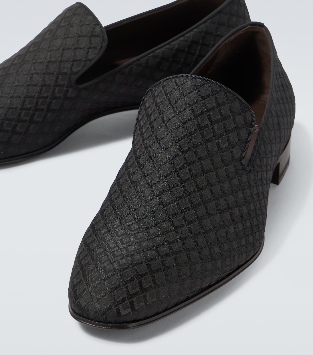 Жаккардовые лоферы с одуванчиками Christian Louboutin, черный — фото 3