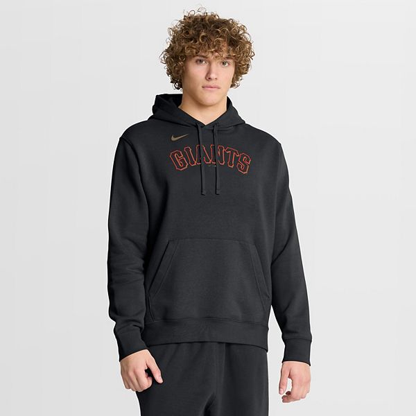 Мужской черный худи san francisco giants club Nike