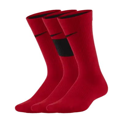 

Носки Nike Elite Kids' Basketball Crew (3 шт), цвет University Red/Black
