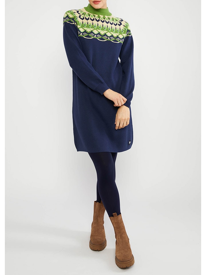 

Blutsgeschwister Темно-синее вязаное платье