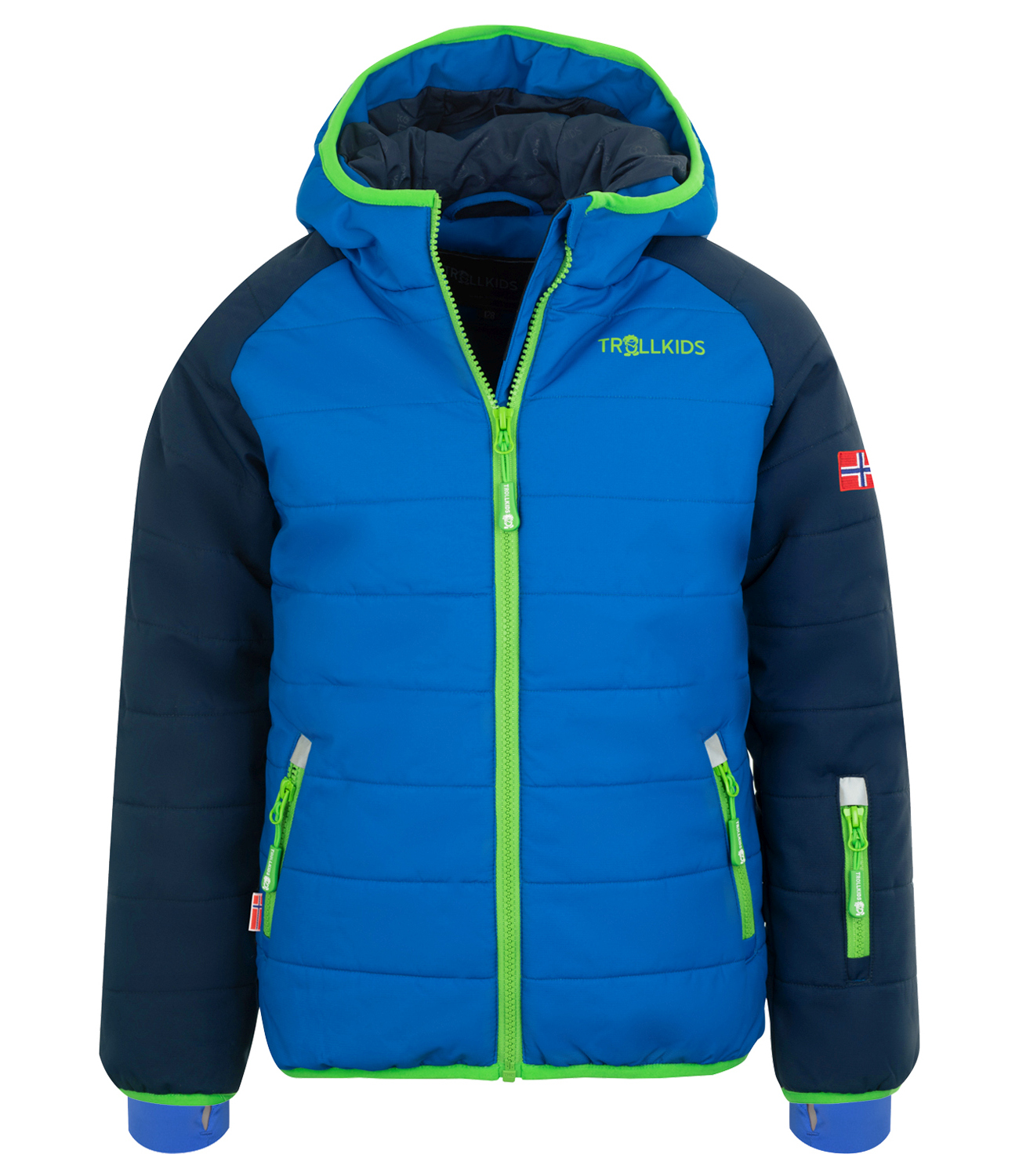 

Лыжная куртка Trollkids Skijacke Hafjell PRO, цвет Marineblau/Mittelblau/Grün