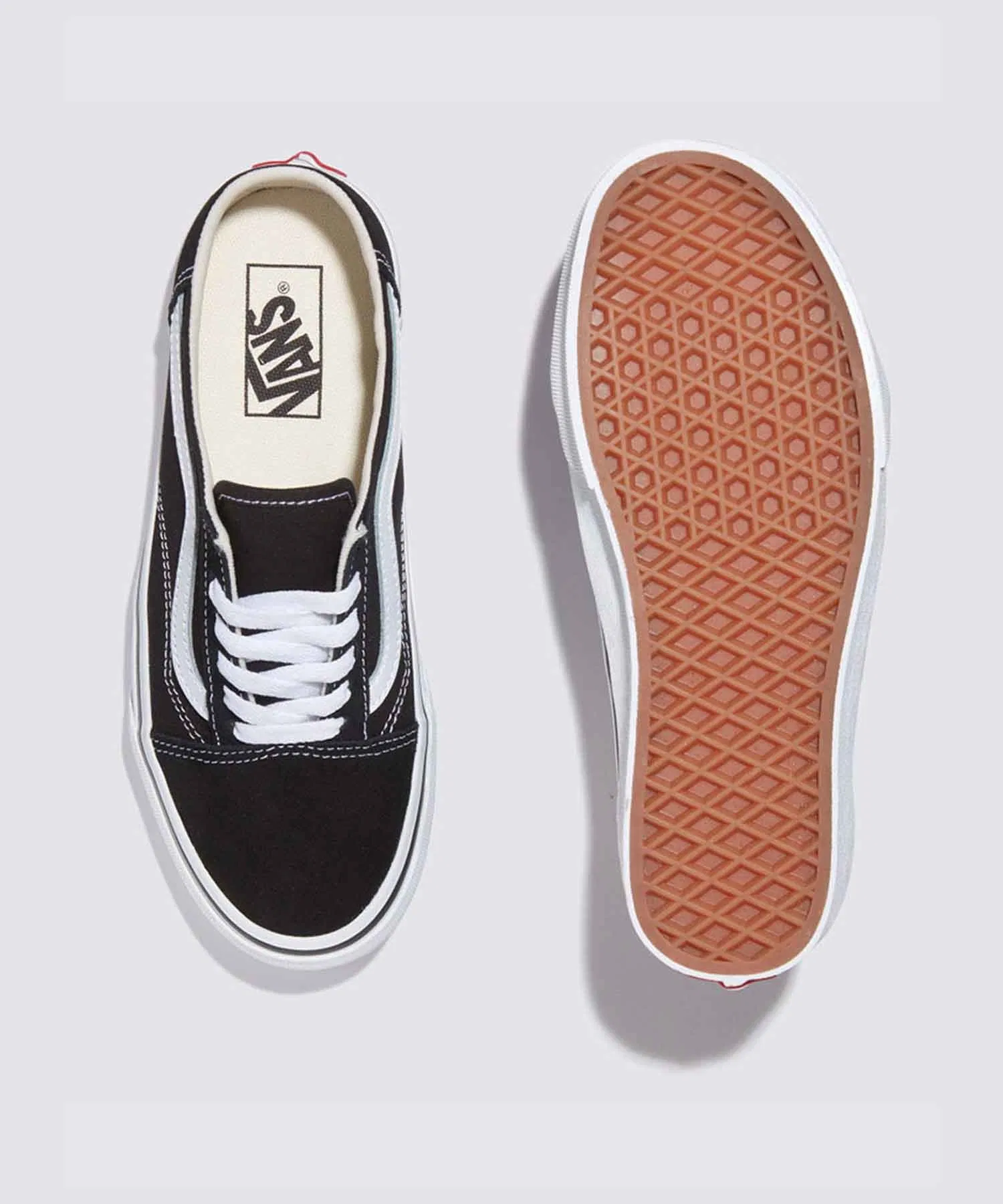 Унисекс слипоны VANS Old Skool Mule чёрно-белые — фото 3