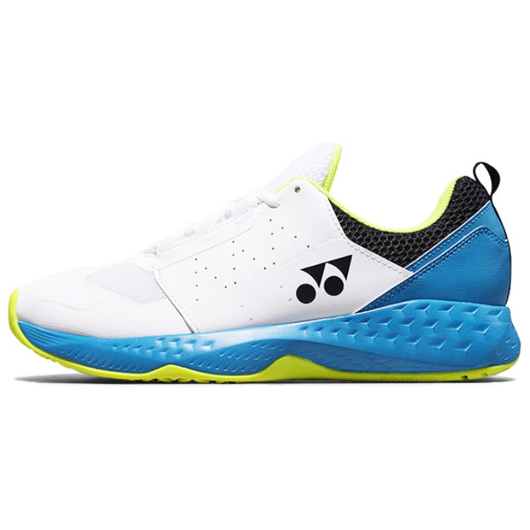 Yonex Дышащие и легкие низкие теннисные кроссовки унисекс, белый, морской синий — фото 3