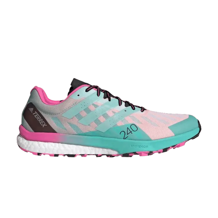 

Кроссовки adidas Terrex Speed Ultra Clear Mint Screaming Pink, бирюзовый