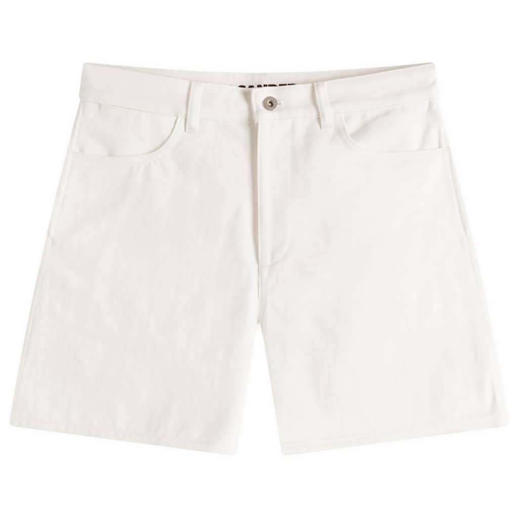 

Джинсовые шорты Jil Sander с карманами карго Jil Sander+, цвет porcelain