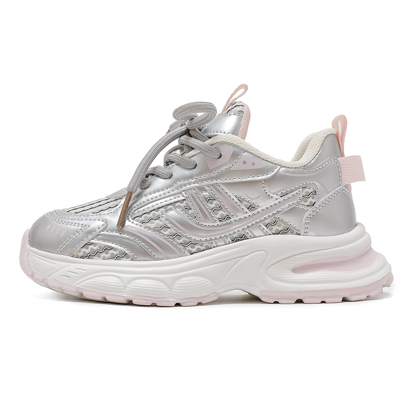 

Babaya Детские кроссовки для бега низкие на синтетической коже, удобные, нескользящие, с защитой от ударов и дышащие