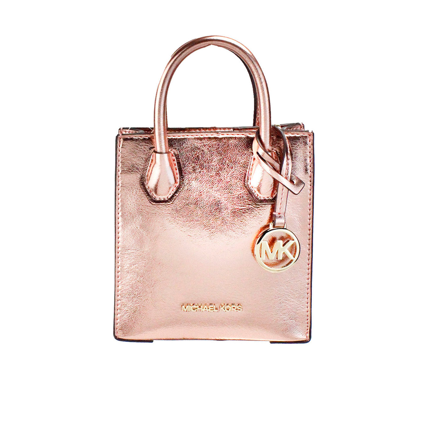 

Michael Kors Mercer XS Primrose металлизированная женская сумка через плечо North South Shopper, мультиколор