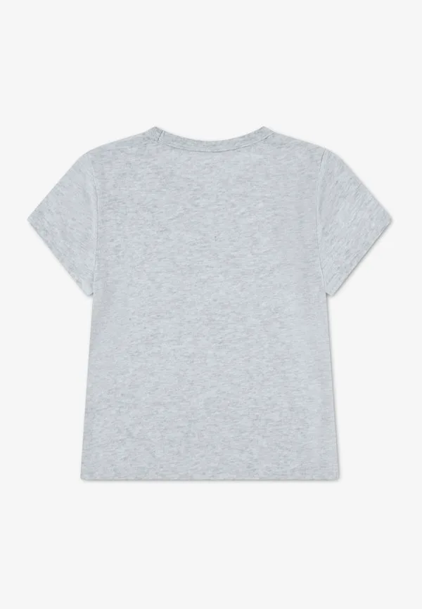 Футболка с классическим принтом "холодный кофе" Abercrombie & Fitch, Light Grey Heather — фото 2
