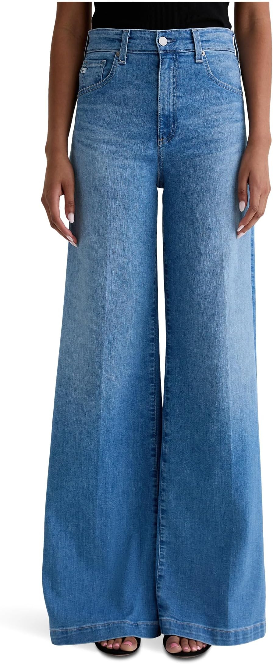 

Женские джинсы Deven Ultra High Rise Wide Leg в минималистичном стиле AG Jeans, Minimalist