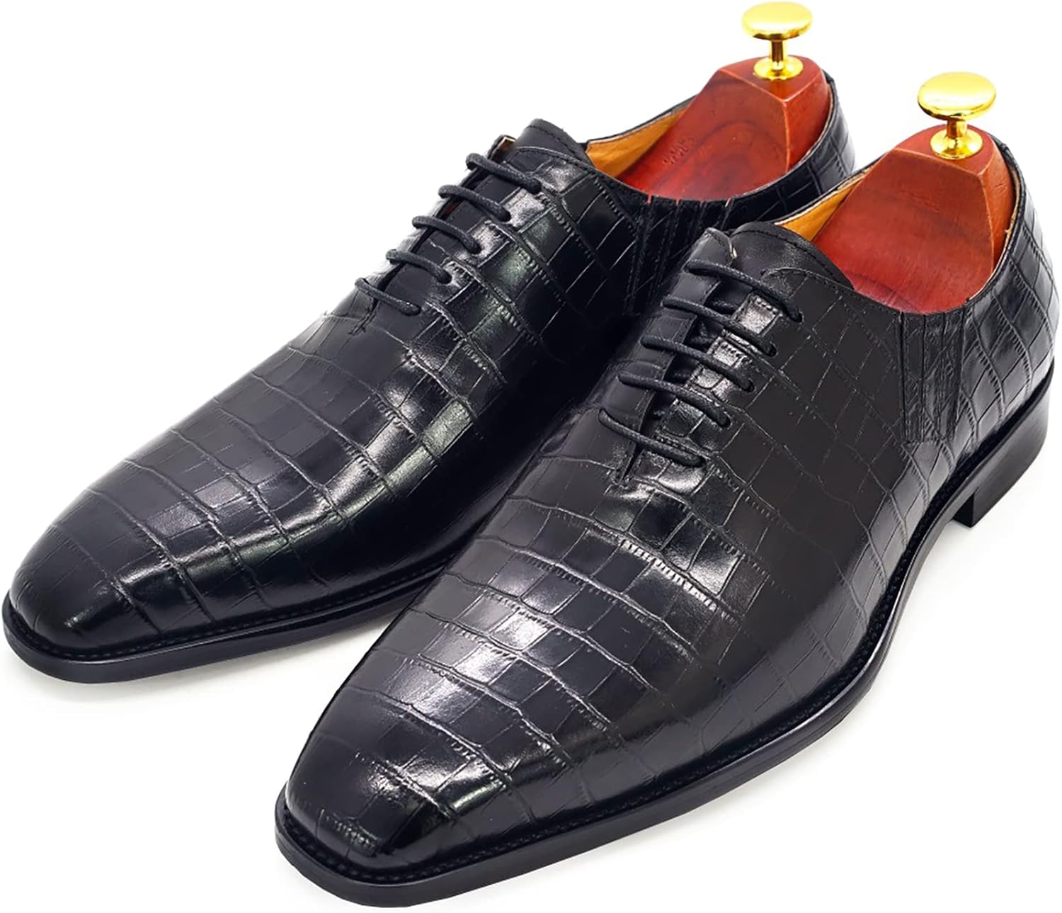 

Мужские свадебные туфли броги дерби формальные ретро оксфорды рабочая униформа крылья кожаные на шнуровке, красные-38 Generic