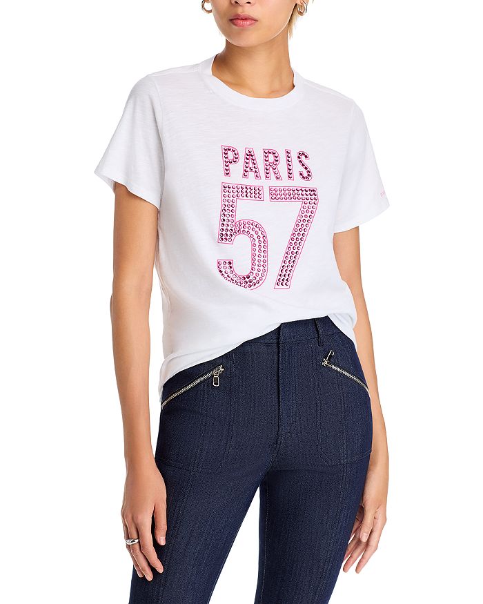 

Украшенная футболка Paris 57 Cinq à Sept, белый