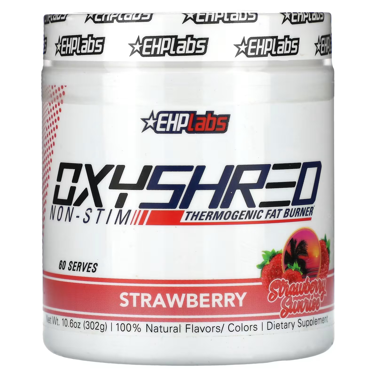 

Добавка EHPlabs OxyShred Non-Stim Strawberry Sunrise сжигатель жира термогенный, 302 г