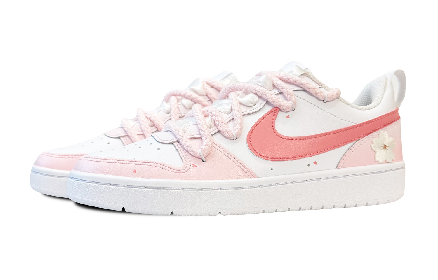 

Кроссовки Nike Court Borough Skateboard Shoes Women's Low-Top Pink White, Розовый, Кроссовки Nike Court Borough Skateboard Shoes Women's Low-Top Pink White