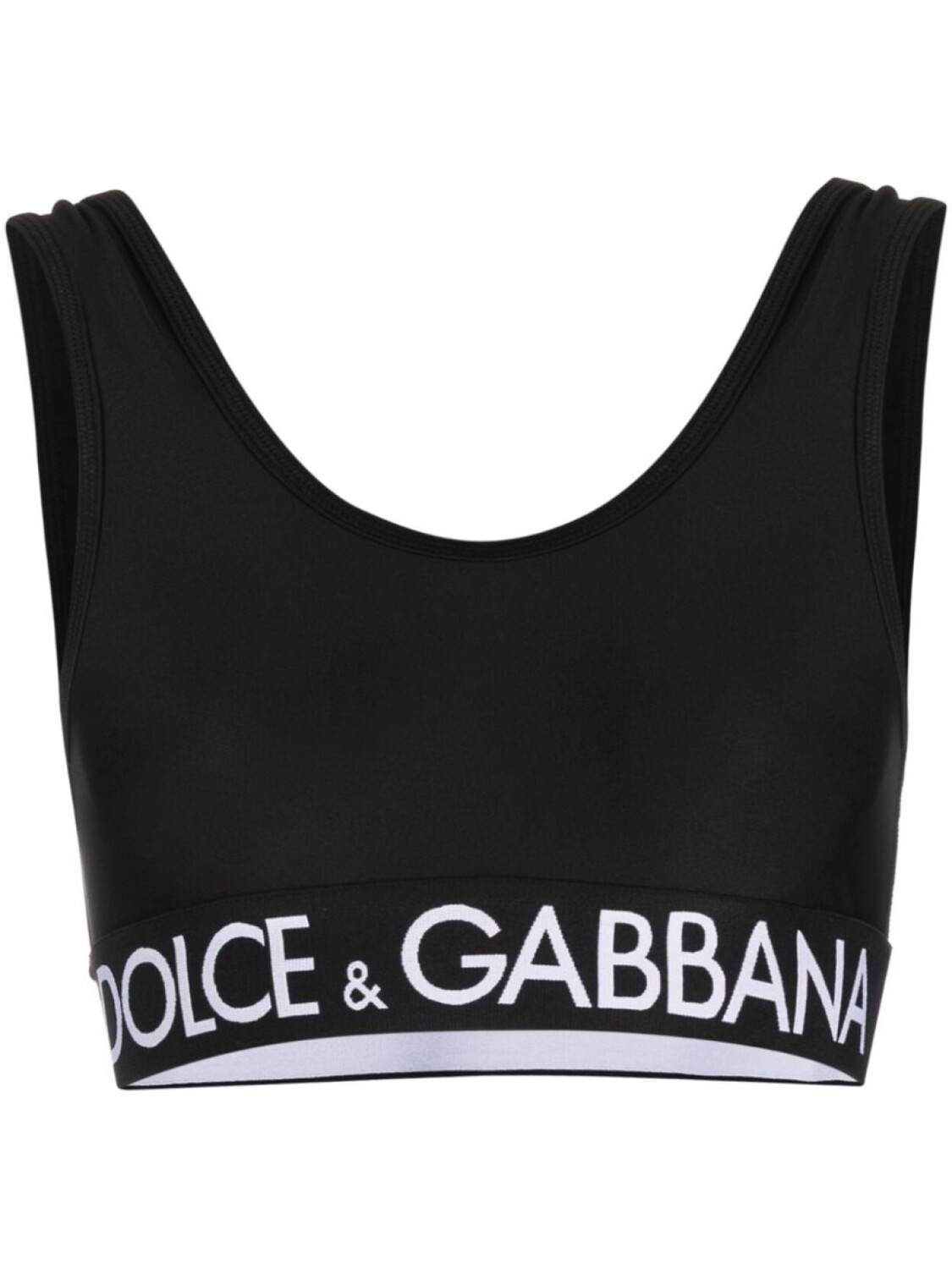 

Dolce & Gabbana спортивный бюстгальтер с логотипом, черный