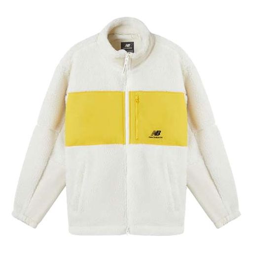

Куртка New Balance Lifestyle Cotton Warm Jacket 'White Yellow', белый