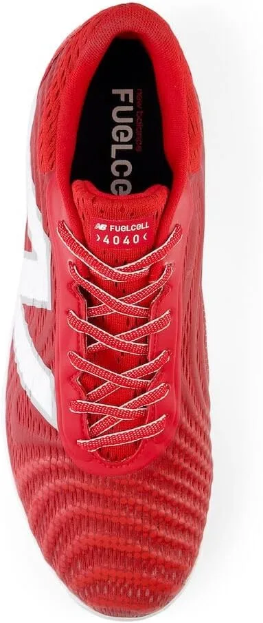 Мужские бейсбольные кроссовки New Balance FuelCell 4040 V7 Metal, белый/красный — фото 4