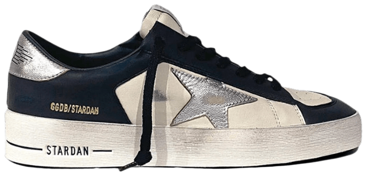 

Кроссовки Golden Goose Stardan 'Optic White Navy Silver', синий