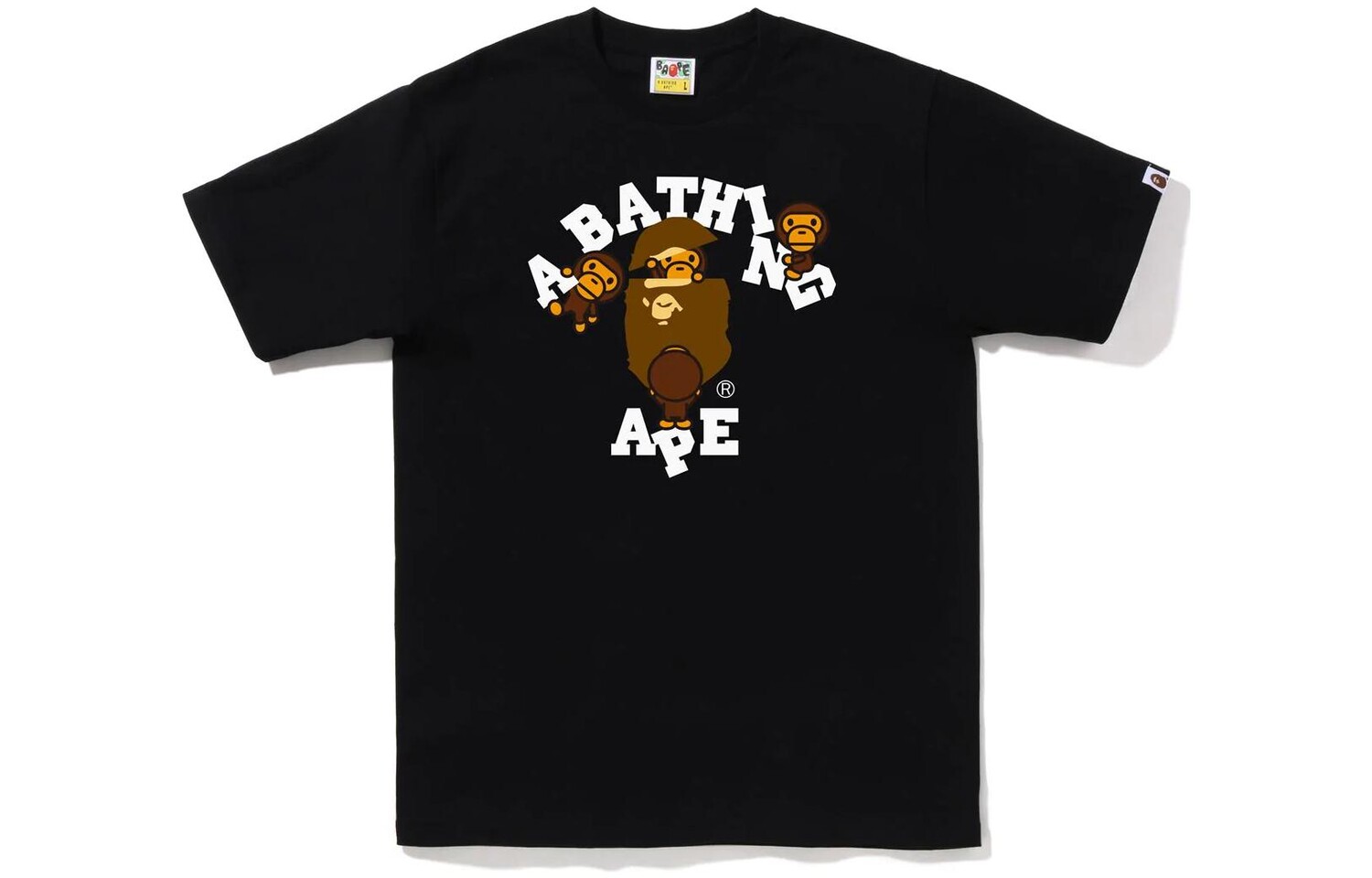 

Футболка BAPE College Milo FW22 A Bathing Ape, белый