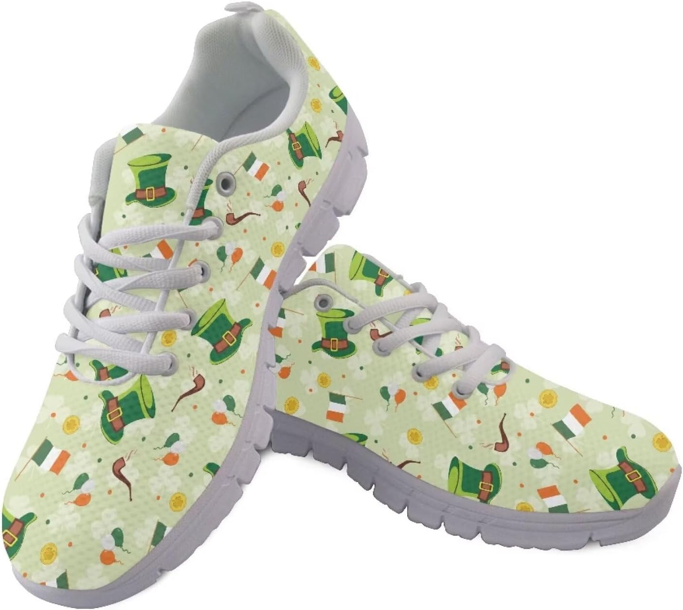 

Кроссовки GIFTPUZZ для мужчин, удобные прогулочные кроссовки для взрослых, спортивные кроссовки из сетчатой ткани, St. Patrick's