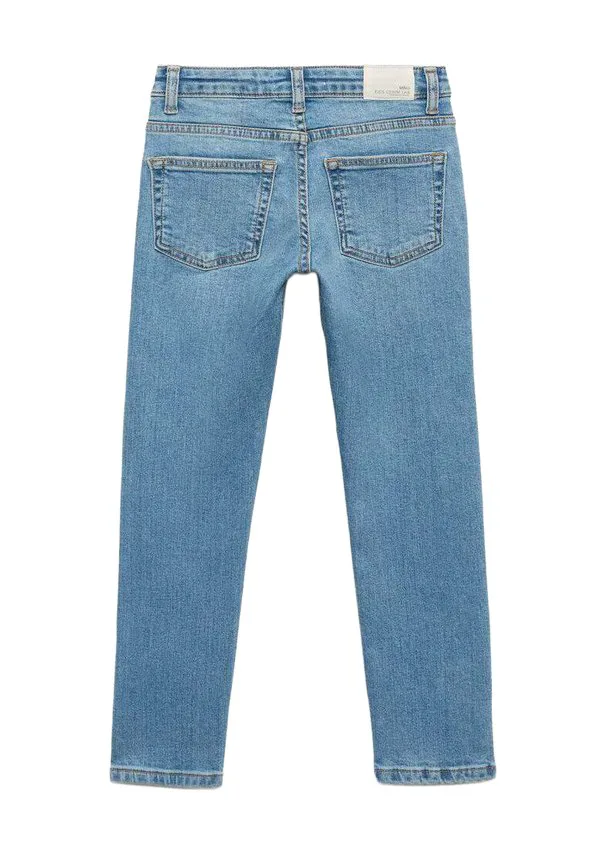 Детские джинсы облегающего кроя Mango Kids, Light-Blue Denim — фото 2