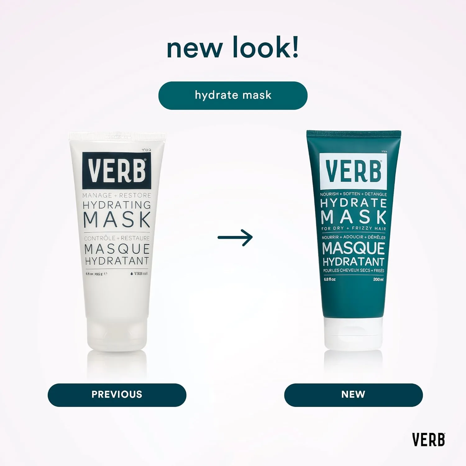 Увлажняющая маска VERB, 190 мл - Интенсивное увлажнение для сухих и вьющихся волос - Разглаживает и облегчает расчесывание - Аромат амбры и теплого жасмина — фото 4