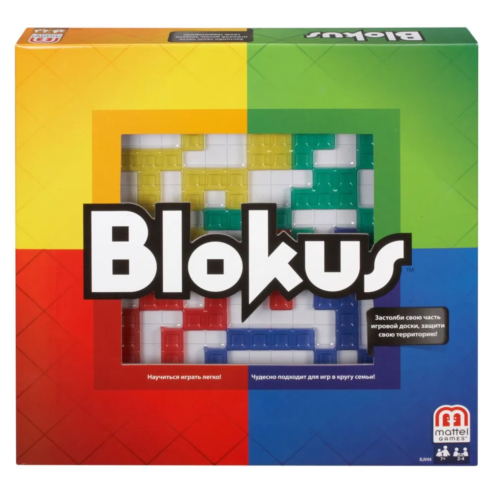 

Детская настольная игра Mattel Games Blokus, мультиколор