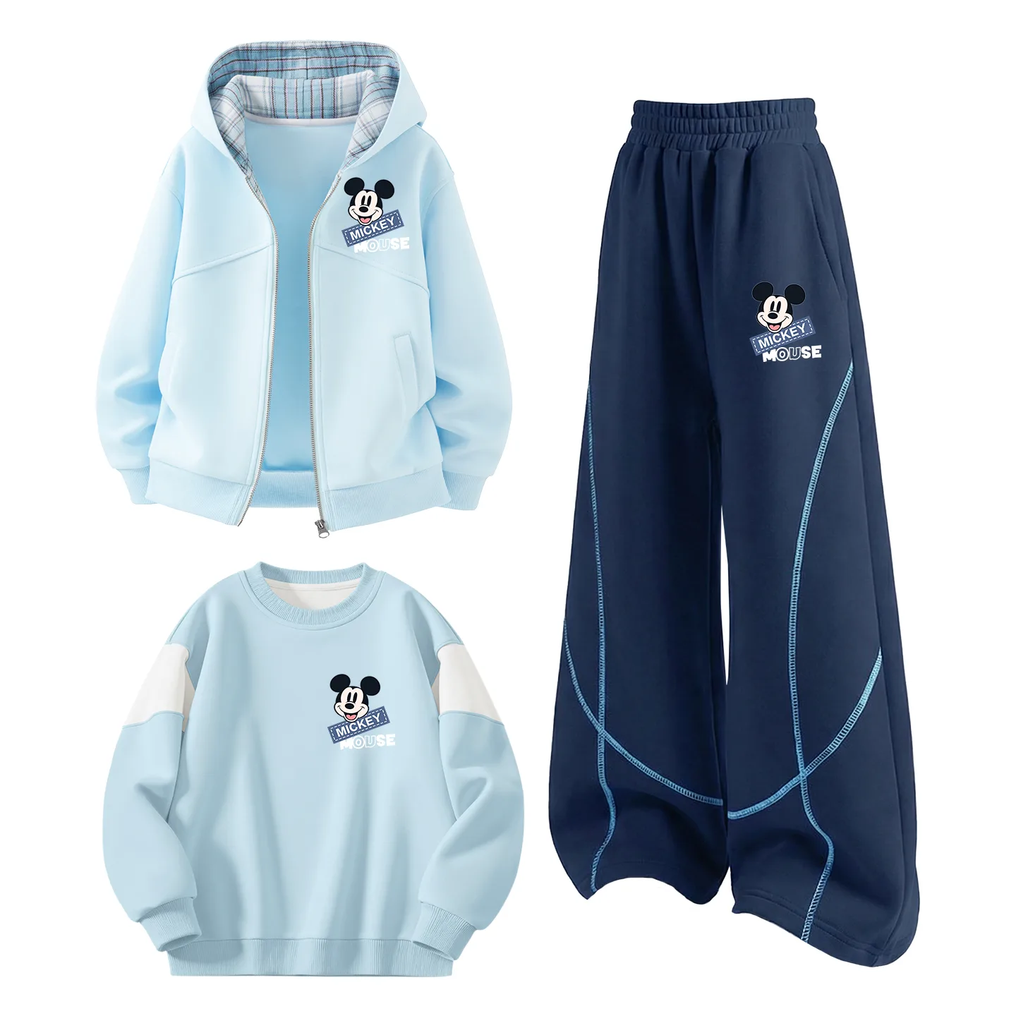 Детский спортивный комплект из 3 предметов Disney, Dihui Joy K Pudding Blue+Dihui Joy K Navy Blue+Dihui Joy K Pudding Blue