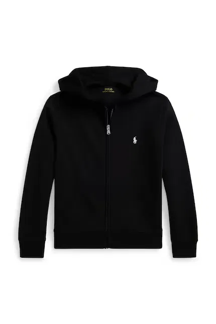 Толстовка детская с капюшоном регулярная посадка Polo Ralph Lauren, черный