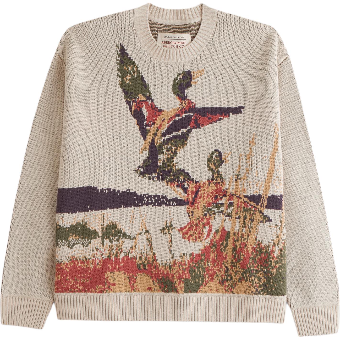 

Мужской свитер Abercrombie＆Fitch, светлый коричневый