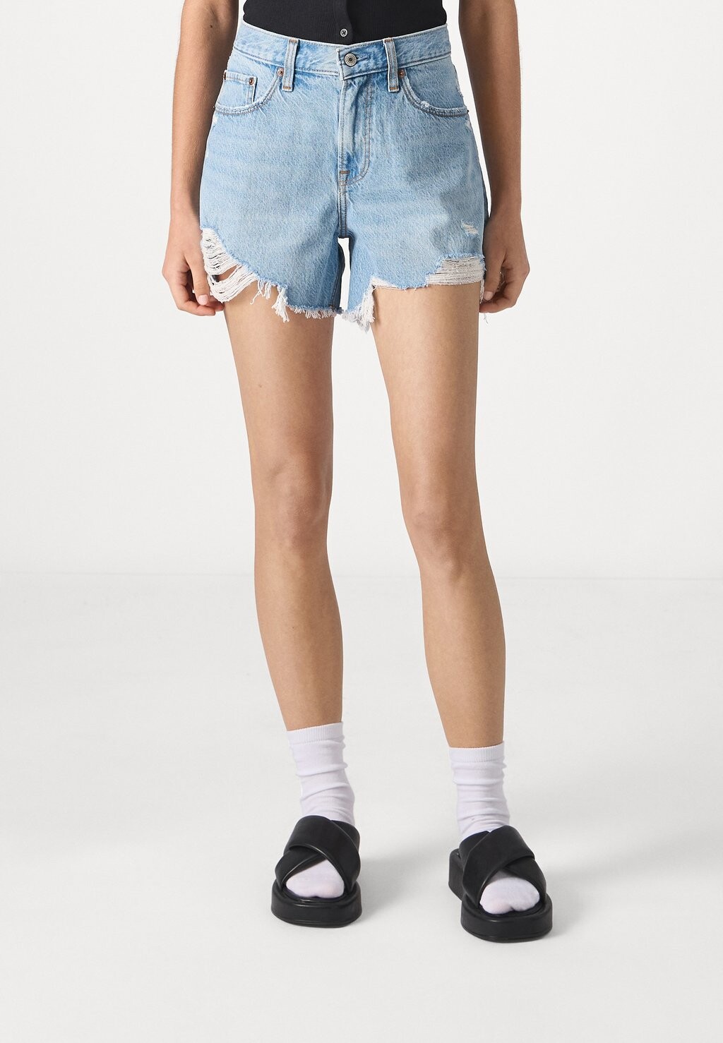 

Джинсовые шорты Abercrombie & Fitch, светлые средние Classic Baggy