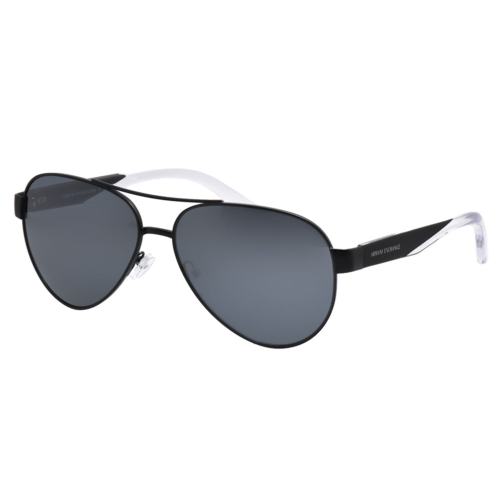

Armani Exchange AX 2034S 60636G 59 мм унисекс-авиаторы солнцезащитные очки, цвет matte black