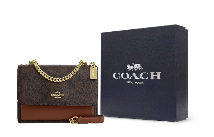 

COACH Кожаная сумка через плечо миниатюрная женская