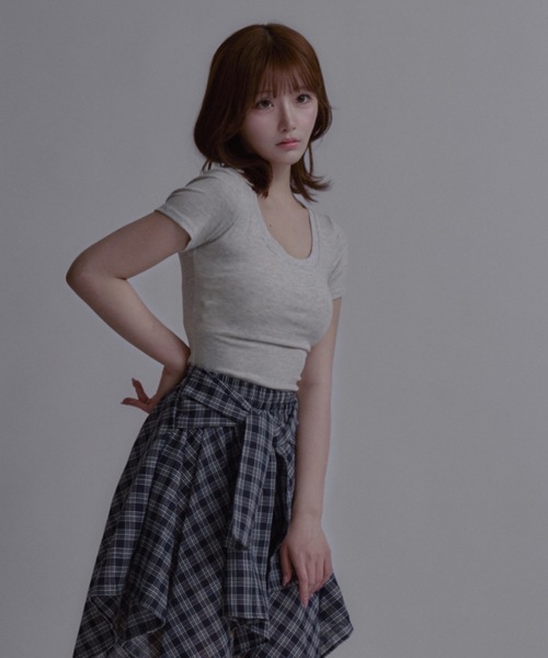 

Футболка короткая с круглым вырезом Tinkerend, серый