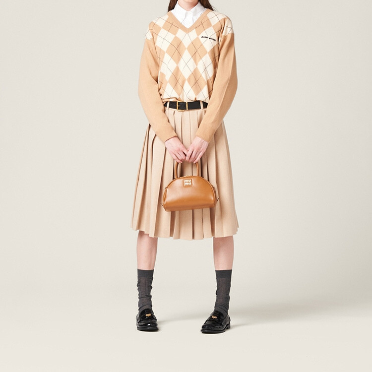 Свитер женский Miu Miu, коричневый — фото 2