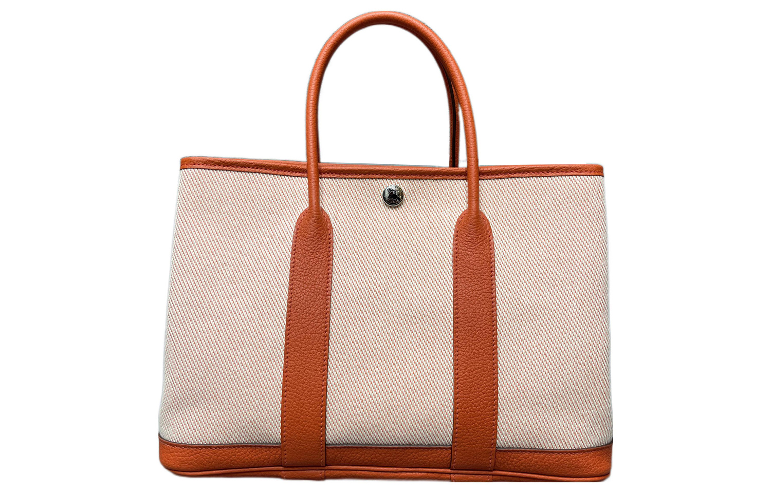 

HERMES Сумка Garden Party из холста с кожей Negonda