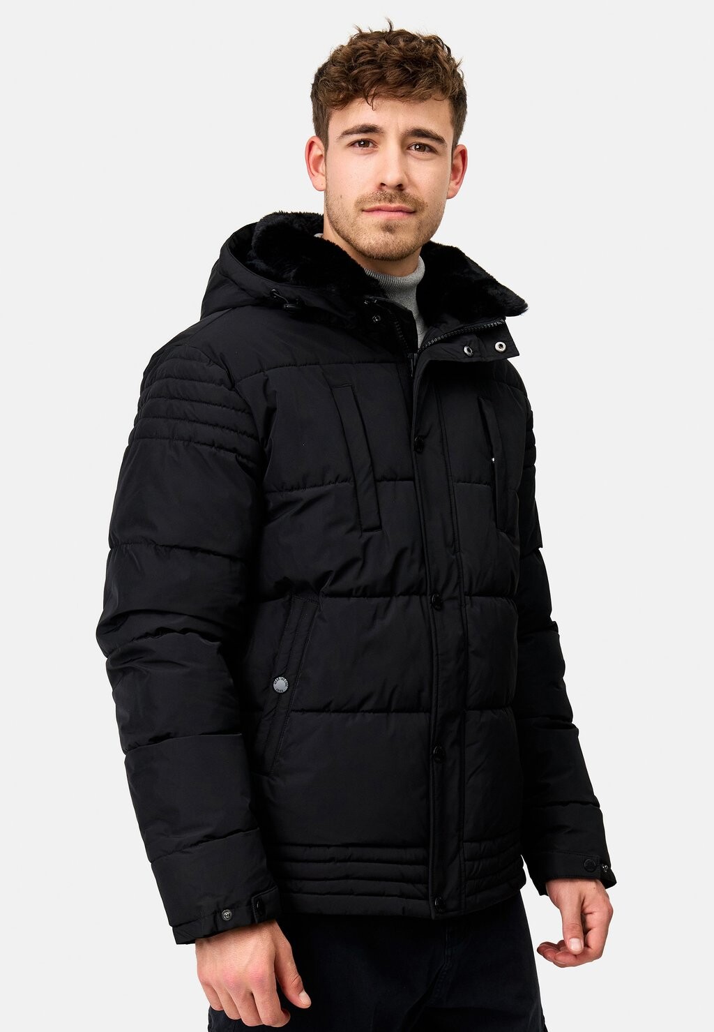 

Зимняя куртка INDICODE JEANS, черный