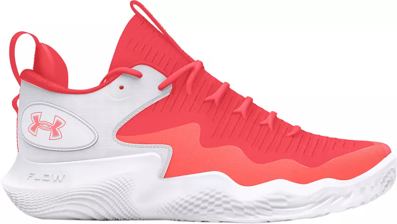Женские волейбольные кроссовки Under Armour Flow Ace Low, белый/красный
