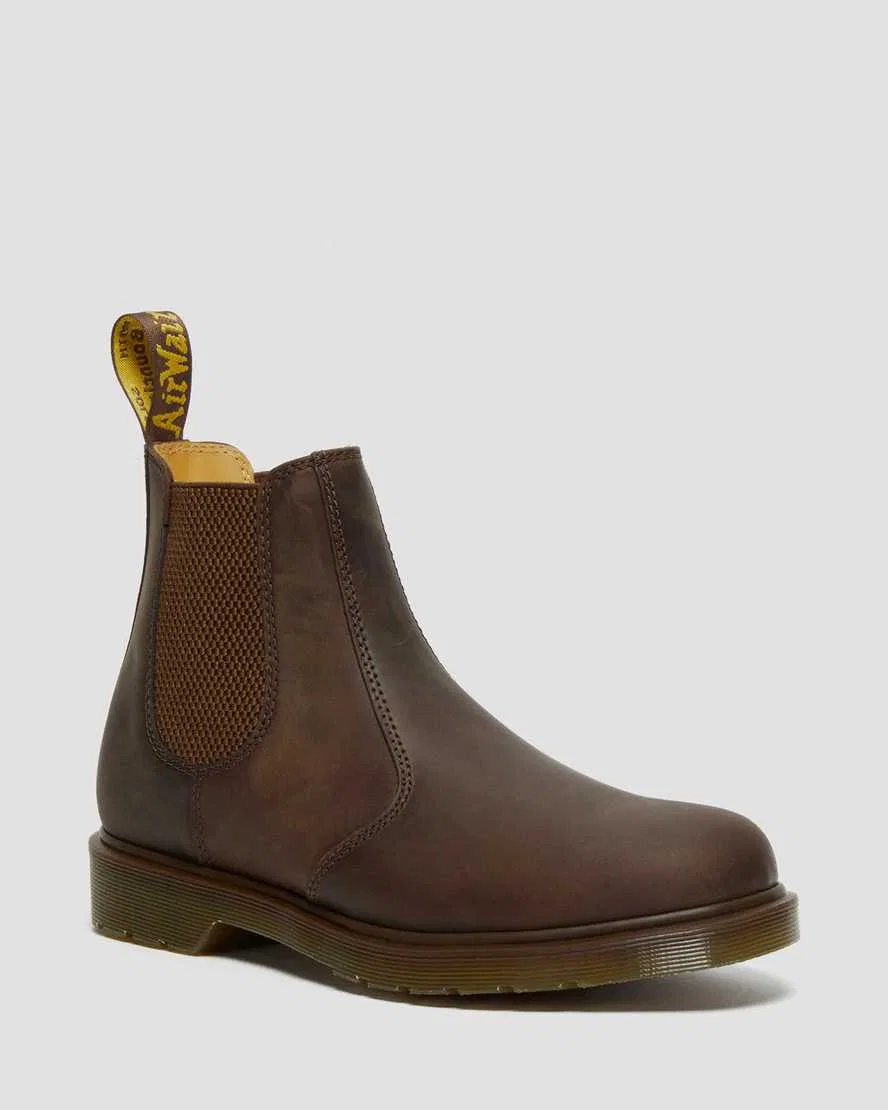 2976 Кожаные ботинки Челси Crazy Horse Dr Martens, коричневый