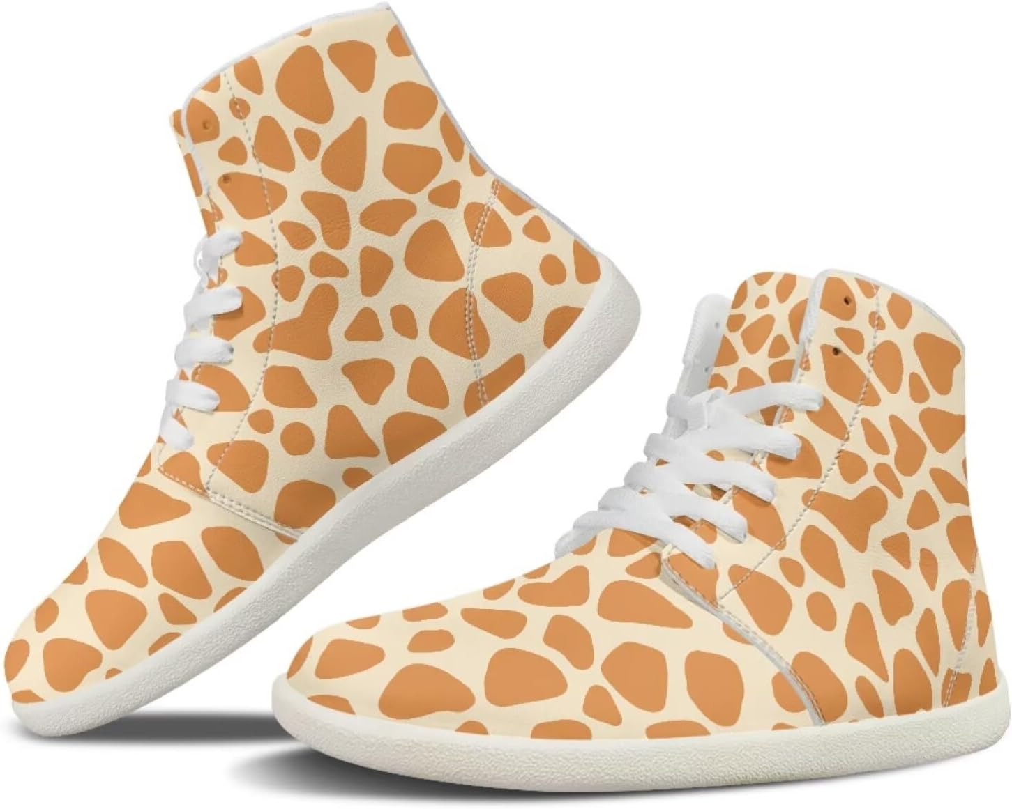 

Мужские кроссовки chaqlin Mid Top, противоскользящие, широкой посадки, минималистичного дизайна, классические модные высокие кеды, шнуровка, стильные повседневные кроссовки для пар, Giraffe Skin Print